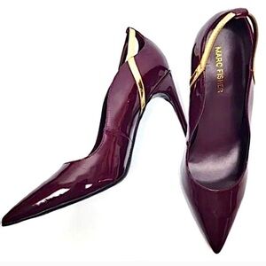 ISO Marc Fisher Burgundy patent Heels